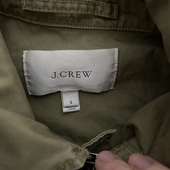 J. Crew Boyfriend Fatigue Jacket Small Womens Green Military Field Rugged - Picture 3 of 8